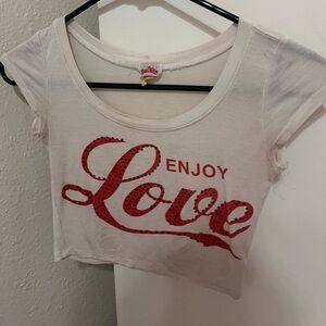 Enjoy Love - Vintage Cute Crop Top